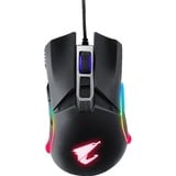 GIGABYTE AORUS M5 ratón mano derecha USB tipo A Óptico 16000 DPI, Ratones para gaming negro, mano derecha, Óptico, USB tipo A, 16000 DPI, Negro