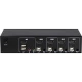 Inter-Tech AS-41HA HDMI interruptor KVM Negro, Switch KVM 1920 x 1440 Pixeles, Full HD+, Negro