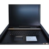 Inter-Tech KVM-1708 consola de rack 43,2 cm (17") 1280 x 1024 Pixeles Acero Negro, Switch KVM 43,2 cm (17"), 1280 x 1024 Pixeles, 300 cd / m², 1000:1, USB, PS/2, USB, PS/2