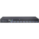 Inter-Tech KVM AS-9108DU interruptor KVM Montaje en rack Negro, Switch KVM 1920 x 1080 Pixeles, Full HD, Montaje en rack, Negro