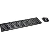 Kensington CiConjunto de ratón y teclado inalámbricos de perfil bajo Pro Fit®, Juego de escritorio negro, Completo (100%), Inalámbrico, RF inalámbrico, QWERTZ, Negro, Ratón incluido