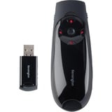 Kensington Presentador Expert Control del cursor inalámbrico con láser rojo negro/Negro brillante, RF, USB, 45 m, Negro
