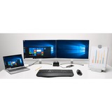 Kensington Pro Fit Ergo teclado Universal Bluetooth QWERTZ Alemán Negro negro, Completo (100%), Inalámbrico, Bluetooth, QWERTZ, Negro