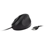 Kensington Ratón con cable Pro Fit Ergo negro, mano derecha, Óptico, USB tipo A, 3200 DPI, Negro