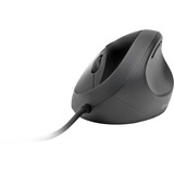 Kensington Ratón con cable Pro Fit® Ergo negro, mano derecha, Óptico, USB tipo A, 3200 DPI, Negro