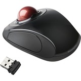 Kensington Trackball portátil inalámbrico Orbit® negro/Rojo, Ambidextro, Trackball, RF inalámbrico, Negro