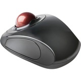 Kensington Trackball portátil inalámbrico Orbit® negro/Rojo, Ambidextro, Trackball, RF inalámbrico, Negro