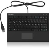 KeySonic ACK-3410 teclado USB QWERTZ Alemán Negro negro, Mini, USB, Interruptor de membrana, QWERTZ, Negro