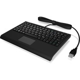 KeySonic ACK-3410 teclado USB QWERTZ Alemán Negro negro, Mini, USB, Interruptor de membrana, QWERTZ, Negro