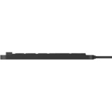 KeySonic KSK-6231 INEL (DE) teclado Industrial USB QWERTZ Alemán Negro negro, Completo (100%), Alámbrico, USB, Interruptor de membrana, QWERTZ, Negro