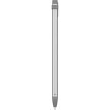 Logitech 914-000052 lápiz digital 20 g Gris, Bolígrafo para pantallas plateado/Gris, Tableta, Apple, Gris, iPad Pro 12.9" (3rd gen), iPad Pro 11", iPad (7th, 6th gen), iPad Air (3rd gen), iPad mini (5th gen), Acrilonitrilo butadieno estireno (ABS), Aluminio, Silicona, Integrado