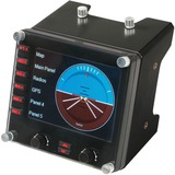 Logitech Flight Instrument Panel Negro USB 2.0 Simulador de Vuelo Analógico/Digital PC, Panel de instrumentos negro, Simulador de Vuelo, PC, Analógico/Digital, Alámbrico, USB 2.0, Negro
