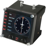 Logitech Flight Instrument Panel Negro USB 2.0 Simulador de Vuelo Analógico/Digital PC, Panel de instrumentos negro, Simulador de Vuelo, PC, Analógico/Digital, Alámbrico, USB 2.0, Negro
