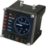 Logitech Flight Instrument Panel Negro USB 2.0 Simulador de Vuelo Analógico/Digital PC, Panel de instrumentos negro, Simulador de Vuelo, PC, Analógico/Digital, Alámbrico, USB 2.0, Negro