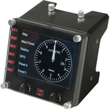 Logitech Flight Instrument Panel Negro USB 2.0 Simulador de Vuelo Analógico/Digital PC, Panel de instrumentos negro, Simulador de Vuelo, PC, Analógico/Digital, Alámbrico, USB 2.0, Negro