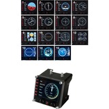 Logitech Flight Instrument Panel Negro USB 2.0 Simulador de Vuelo Analógico/Digital PC, Panel de instrumentos negro, Simulador de Vuelo, PC, Analógico/Digital, Alámbrico, USB 2.0, Negro