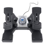 Logitech Flight Rudder Pedals Negro, Plata USB 2.0 Simulador de Vuelo Analógico/Digital PC, Pedales Simulador de Vuelo, PC, Analógico/Digital, Alámbrico, USB 2.0, Negro, Plata