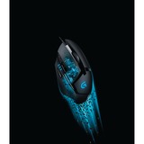 Logitech G402 Hyperion Fury ratón USB tipo A Óptico 4000 DPI, Ratones para gaming negro, Óptico, USB tipo A, 4000 DPI, 1 ms, Negro