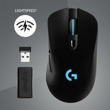 Logitech G703 Lightspeed ratón mano derecha RF inalámbrico Óptico 25600 DPI, Ratones para gaming negro, mano derecha, Óptico, RF inalámbrico, 25600 DPI, 1 ms, Negro
