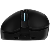 Logitech G703 Lightspeed ratón mano derecha RF inalámbrico Óptico 25600 DPI, Ratones para gaming negro, mano derecha, Óptico, RF inalámbrico, 25600 DPI, 1 ms, Negro