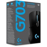 Logitech G703 Lightspeed ratón mano derecha RF inalámbrico Óptico 25600 DPI, Ratones para gaming negro, mano derecha, Óptico, RF inalámbrico, 25600 DPI, 1 ms, Negro