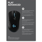 Logitech G703 Lightspeed ratón mano derecha RF inalámbrico Óptico 25600 DPI, Ratones para gaming negro, mano derecha, Óptico, RF inalámbrico, 25600 DPI, 1 ms, Negro