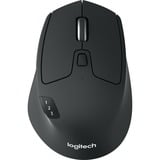 Logitech M720 Ratones, Ratón negro, mano derecha, Óptico, RF Wireless + Bluetooth, 1000 DPI, Negro