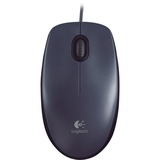 Logitech Mouse M90 ratón Ambidextro USB tipo A Óptico 1000 DPI gris oscuro, Ambidextro, Óptico, USB tipo A, 1000 DPI, Gris, Minorista