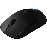 Logitech Pro Wireless ratón Ambidextro RF inalámbrico Óptico 25600 DPI, Ratones para gaming negro, Ambidextro, Óptico, RF inalámbrico, 25600 DPI, 1 ms, Negro