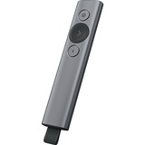 Logitech Spotlight Presentation Remote apuntador inalámbricos Bluetooth/RF Gris, Presentador de pizarra, Bluetooth/RF, USB, 30 m, Gris