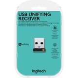 Logitech USB Unifying Receiver Receptor USB negro, Receptor USB, 14 mm, 6 mm, 15 mm, 1,23 g, Negro