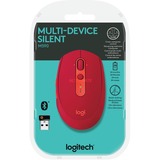 Logitech Wireless Mouse M590 Multi-Device Silent ratón mano derecha RF inalámbrica + Bluetooth Óptico 1000 DPI rojo, mano derecha, Óptico, RF inalámbrica + Bluetooth, 1000 DPI, Rojo