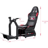 RaceRoom RR3055 Silla para videojuegos universal Negro, Rojo, Sim Rig negro/Rojo, Silla para videojuegos universal, Racing, PC, Playstation, Xbox, Negro / Rojo, Negro, Rojo, Imitación piel