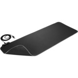 Sharkoon 1337 RGB V2 Gaming Mat Alfombrilla de ratón para juegos Negro, Almohadilla de ratón para juegos negro, Negro, Monocromo, USB con suministro de corriente, Base antiderrapante, Alfombrilla de ratón para juegos