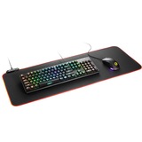 Sharkoon 1337 RGB V2 Gaming Mat Alfombrilla de ratón para juegos Negro, Almohadilla de ratón para juegos negro, Negro, Monocromo, USB con suministro de corriente, Base antiderrapante, Alfombrilla de ratón para juegos