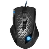 Sharkoon Drakonia Black Gaming Mouse, Ratones para gaming negro, mano derecha, Laser, USB tipo A, 8200 DPI, Negro