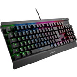Sharkoon SKILLER MECH SGK3 teclado USB Alemán Negro, Teclado para gaming negro, Completo (100%), Alámbrico, USB, Interruptor mecánico, LED RGB, Negro