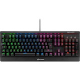 Sharkoon SKILLER MECH SGK3 teclado USB Alemán Negro, Teclado para gaming negro, Completo (100%), Alámbrico, USB, Interruptor mecánico, LED RGB, Negro