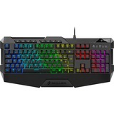 Sharkoon SKILLER SGK4 teclado USB QWERTZ Alemán Negro, Teclado para gaming negro, Alámbrico, USB, Interruptor de membrana, QWERTZ, LED RGB, Negro