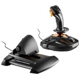 Thrustmaster T-16000M FCS Hotas Negro, Naranja USB Palanca de mando Analógico/Digital PC, Hotas (mando más palanca de control) negro/Naranja, Palanca de mando, PC, Cruceta, Analógico/Digital, Alámbrico, USB