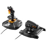 Thrustmaster T-16000M FCS Hotas Negro, Naranja USB Palanca de mando Analógico/Digital PC, Hotas (mando más palanca de control) negro/Naranja, Palanca de mando, PC, Cruceta, Analógico/Digital, Alámbrico, USB
