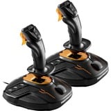 Thrustmaster T.16000M FCS SPACE SIM DUO Negro, Naranja USB Palanca de vuelo Analógico/Digital PC, Palanca de mando negro/Naranja, Palanca de vuelo, PC, Analógico/Digital, Alámbrico, USB, Negro, Naranja