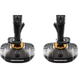 Thrustmaster T.16000M FCS SPACE SIM DUO Negro, Naranja USB Palanca de vuelo Analógico/Digital PC, Palanca de mando negro/Naranja, Palanca de vuelo, PC, Analógico/Digital, Alámbrico, USB, Negro, Naranja
