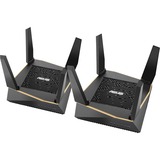 ASUS AiMesh AX6100 router inalámbrico Gigabit Ethernet Tribanda (2,4 GHz/5 GHz/5 GHz) 4G Negro, Enrutador de malla negro, Wi-Fi 6 (802.11ax), Tribanda (2,4 GHz/5 GHz/5 GHz), Ethernet, 4G, Negro, Router de sobremesa