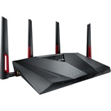 ASUS RT-AC88U router inalámbrico Gigabit Ethernet Doble banda (2,4 GHz / 5 GHz) Negro Wi-Fi 5 (802.11ac), Doble banda (2,4 GHz / 5 GHz), Ethernet, Negro