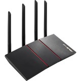 ASUS RT-AX55 router inalámbrico Gigabit Ethernet Doble banda (2,4 GHz / 5 GHz) 4G Negro negro/Rojo, Wi-Fi 6 (802.11ax), Doble banda (2,4 GHz / 5 GHz), Ethernet, 4G, Negro, Router de sobremesa
