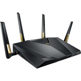 ASUS RT-AX88U router inalámbrico Doble banda (2,4 GHz / 5 GHz) 3G 4G Negro negro/Dorado, Wi-Fi 6 (802.11ax), Doble banda (2,4 GHz / 5 GHz), Ethernet, 3G, Negro, Router de sobremesa