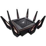 ASUS Rapture GT-AX11000 router inalámbrico Gigabit Ethernet Tribanda (2,4 GHz/5 GHz/5 GHz) Negro, Enrutador de malla negro/Dorado, Wi-Fi 5 (802.11ac), Tribanda (2,4 GHz/5 GHz/5 GHz), Ethernet, Negro, Router de sobremesa