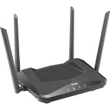 D-Link DIR-X1560 router inalámbrico Gigabit Ethernet Doble banda (2,4 GHz / 5 GHz) 4G Negro Wi-Fi 6 (802.11ax), Doble banda (2,4 GHz / 5 GHz), Ethernet, 4G, Negro, Router de sobremesa