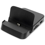 Digitus Estación de acoplamiento para smartphone USB-C™, 7 puertos negro, 7 puertos, USB 2.0, USB 3.2 Gen 1 (3.1 Gen 1) Type-A, MicroSD (TransFlash), SD, SDHC, SDXC, 625 Mbit/s, Negro, Plástico